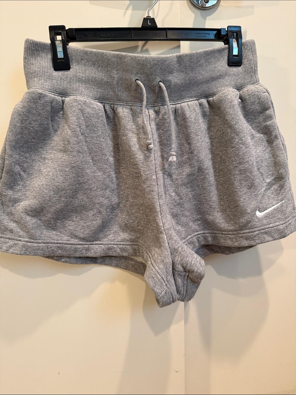 Nike Gray Fleece Drawstring Lounge Shorts